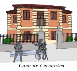 Casa Natal de Cervantes. Ilustración de Neko Naku / Berta Delgado